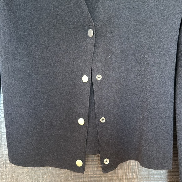 Balenciaga Silk Blend Black Cardigan - Picture 3 of 6